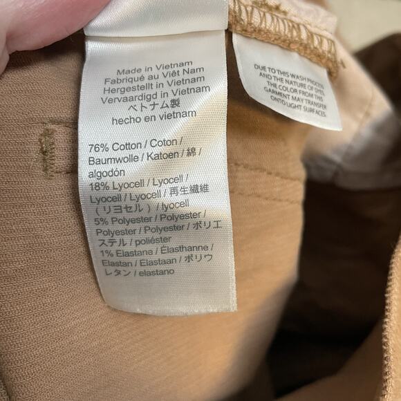 J Crew Pants Womens 30 Tan Corduroy Vintage Slim Straight Stretch Reimagined - Picture 8 of 14